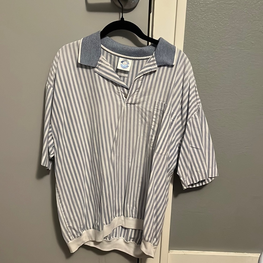 Blue Jantzen shirt